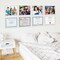 8.5x11 Acrylic Wall Mount Picture Frame Self Adhesive, No Drill Floating Frameless Clear Photo Frame for Artwork or A4 Letter Size Document Display-Full Frame is 10x13